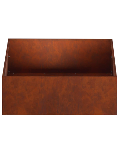 Vaso da giardino Ruggine 60 x 60 x 20 cm Acciaio Corten