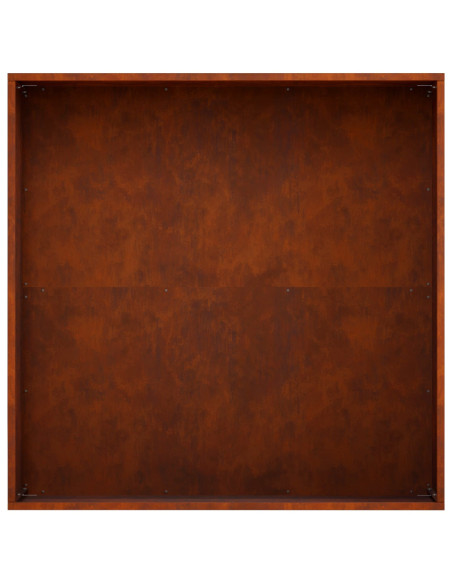 Vaso da giardino Ruggine 60 x 60 x 20 cm Acciaio Corten