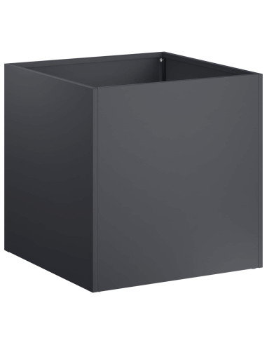 Vaso da giardino 2 pz Antracite 25 x 25 x 25 cm