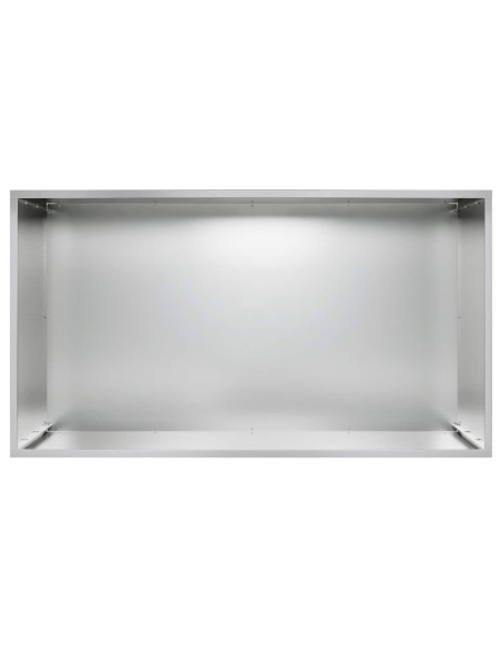 Vaso da giardino Argento 100 x 50 x 50 cm Acciaio zincato