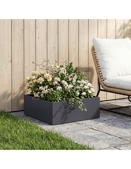 Vaso da giardino Antracite 40 x 40 x 20 cm