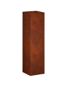 Vaso da giardino Ruggine 20 x 20 x 75 cm Acciaio Corten 2
