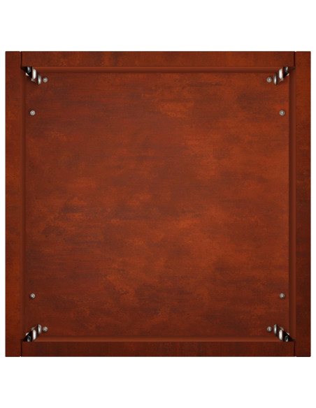 Vaso da giardino Ruggine 20 x 20 x 75 cm Acciaio Corten