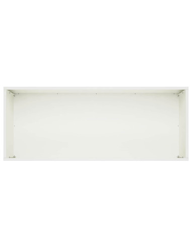 Vaso da giardino 2 pz Bianco 80 x 40 x 40 cm