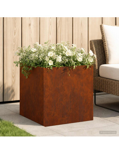 Vaso da giardino Ruggine 20 x 20 x 20 cm Acciaio Corten