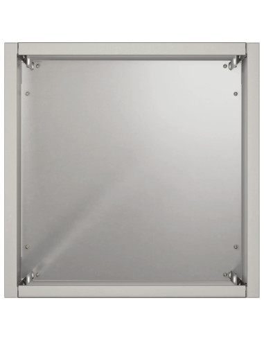 Vaso da giardino 2 pz Argento 20 x 20 x 75 cm Acciaio Inox