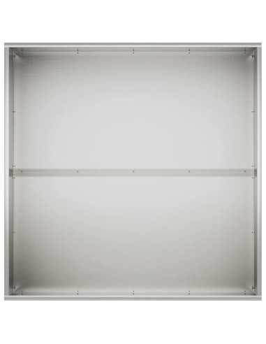 Vaso da giardino Argento 60 x 60 x 40 cm Acciaio Inox