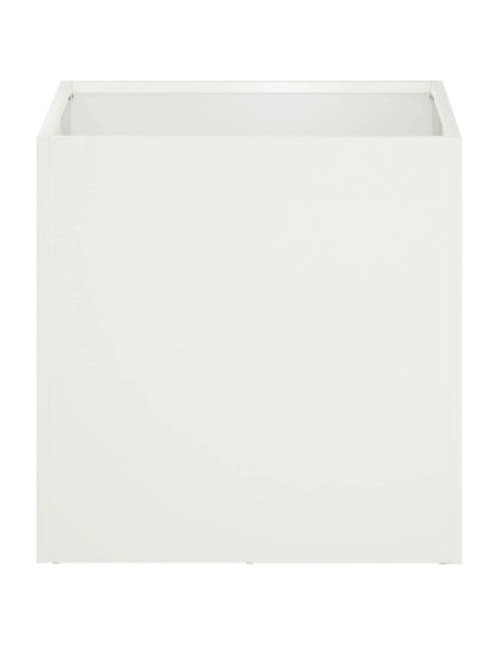 Vaso da giardino 2 pz Bianco 45 x 45 x 45 cm