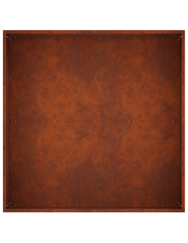 Vaso da giardino Ruggine 80 x 80 x 40 cm Acciaio Corten