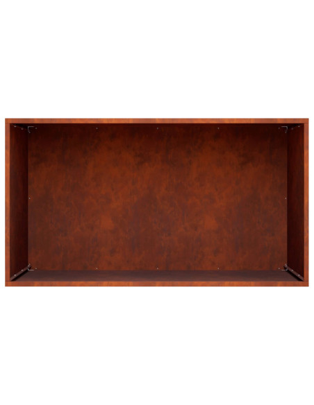 Vaso da giardino Ruggine 100 x 50 x 50 cm Acciaio Corten