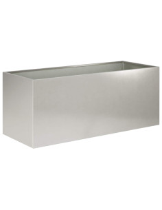 Vaso da giardino Argento 80 x 40 x 40 cm Acciaio Inox 2