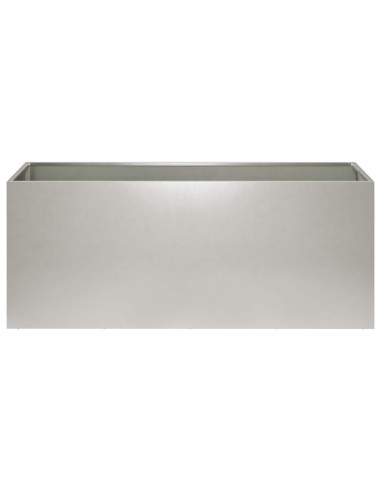 Vaso da giardino Argento 80 x 40 x 40 cm Acciaio Inox