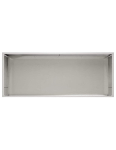 Vaso da giardino Argento 80 x 40 x 40 cm Acciaio Inox