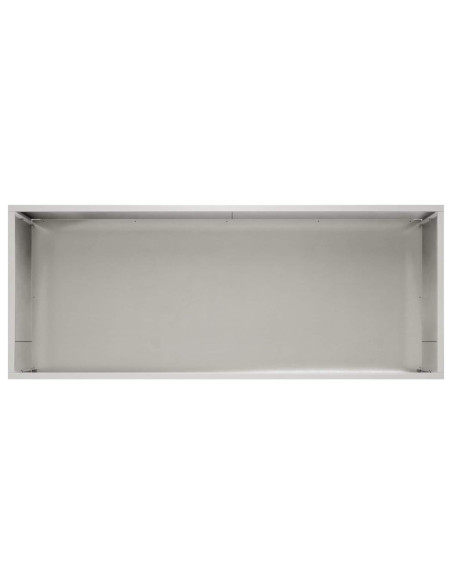 Vaso da giardino Argento 80 x 40 x 40 cm Acciaio Inox