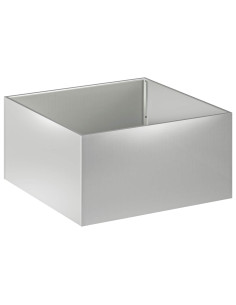 Vaso da giardino Argento 100 x 100 x 40 cm Acciaio zincato 2