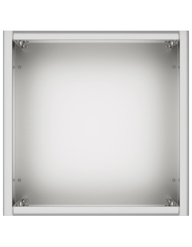 Vaso da giardino 2 pz Argento 20 x 20 x 50 cm Acciaio zincato