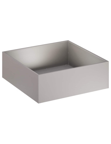 Vaso da giardino 2 pz Ruggine 60 x 60 x 20 cm Acciaio Corten