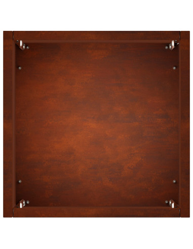 Vaso da giardino Ruggine 20 x 20 x 40 cm Acciaio Corten