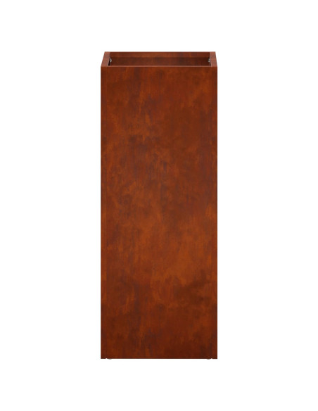 Vaso da giardino Ruggine 20 x 20 x 50 cm Acciaio Corten
