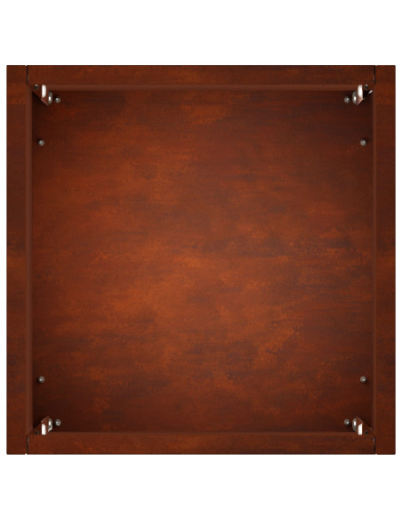 Vaso da giardino Ruggine 20 x 20 x 50 cm Acciaio Corten