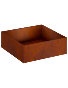 Vaso da giardino Ruggine 40 x 40 x 20 cm Acciaio Corten 2