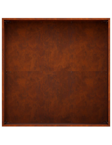 Vaso da giardino Ruggine 40 x 40 x 20 cm Acciaio Corten