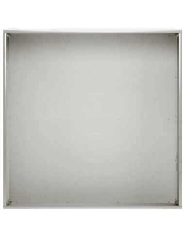Vaso da giardino 2 pz Argento 40 x 40 x 20 cm Acciaio Inox