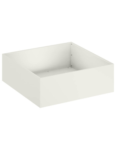 Vaso da giardino 2 pz Bianco 40 x 40 x 20 cm