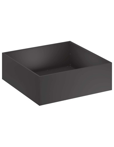 Vaso da giardino 2 pz Nero 40 x 40 x 20 cm