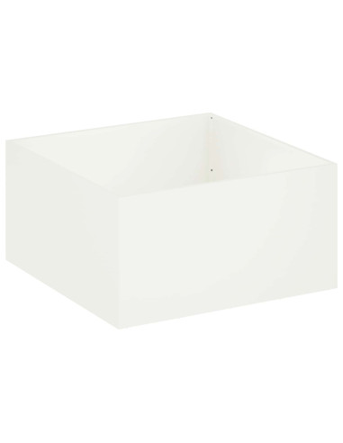 Vaso da giardino 2 pz Bianco 80 x 80 x 40 cm
