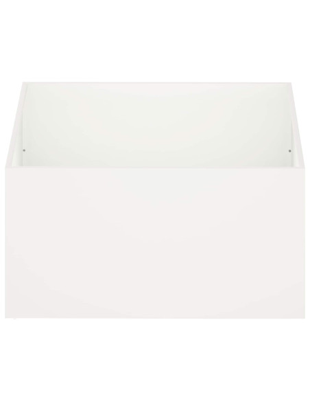 Vaso da giardino 2 pz Bianco 80 x 80 x 40 cm