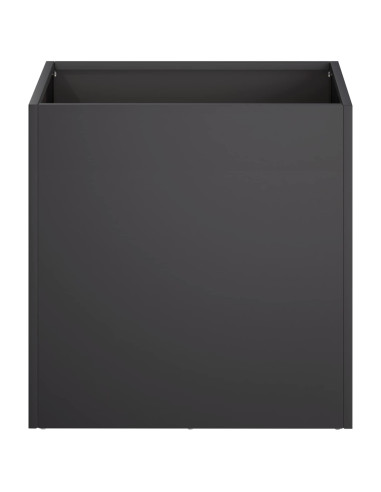 Vaso da giardino 2 pz Nero 45 x 45 x 45 cm