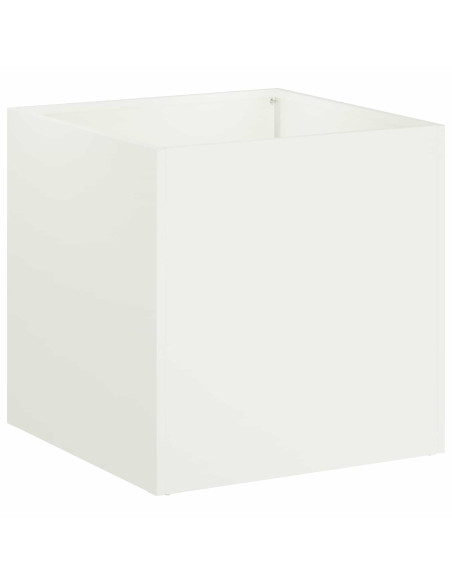 Vaso da giardino 2 pz Bianco 35 x 35 x 35 cm