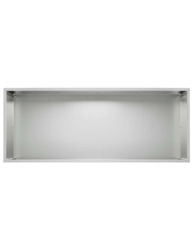 Vaso da giardino 2 pz Argento 80 x 40 x 40 cm Acciaio zincato