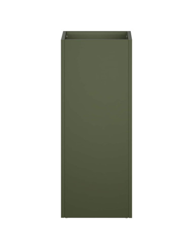 Vaso da giardino 2 pz Verde Oliva 20 x 20 x 40 cm