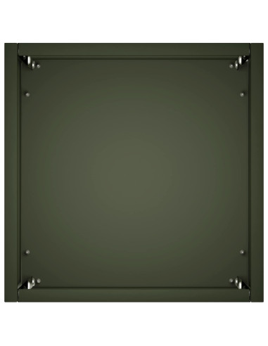 Vaso da giardino 2 pz Verde Oliva 20 x 20 x 40 cm