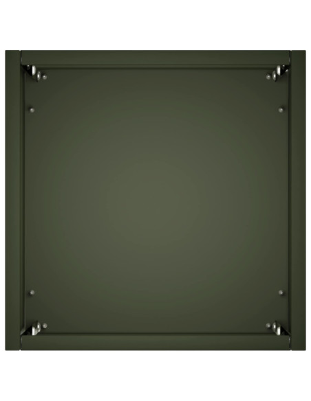 Vaso da giardino 2 pz Verde Oliva 20 x 20 x 40 cm