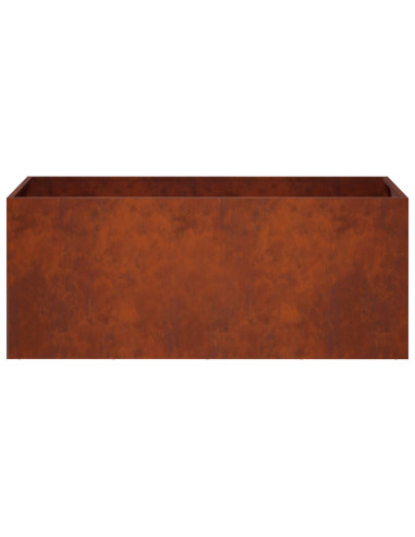 Vaso da giardino 2 pz Ruggine 80 x 40 x 40 cm Acciaio Corten