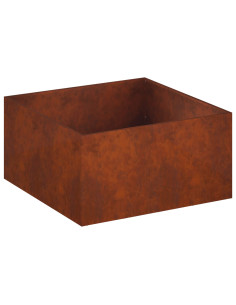 Vaso da giardino Ruggine 60 x 60 x 40 cm Acciaio Corten 2