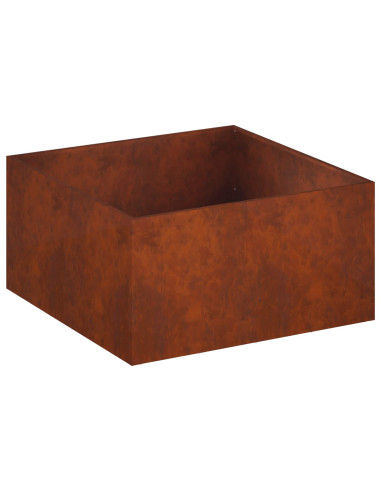 Vaso da giardino Ruggine 60 x 60 x 40 cm Acciaio Corten
