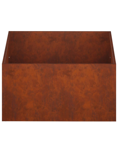 Vaso da giardino Ruggine 60 x 60 x 40 cm Acciaio Corten