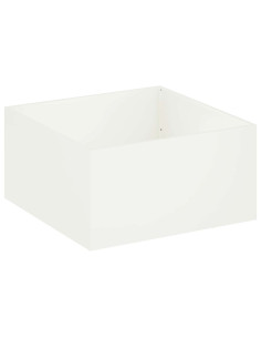 Vaso da giardino Bianco 80 x 80 x 40 cm 2