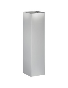 Vaso da giardino Argento 20 x 20 x 75 cm Acciaio zincato 2