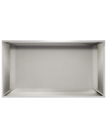 Vaso da giardino Argento 100 x 50 x 50 cm Acciaio Inox