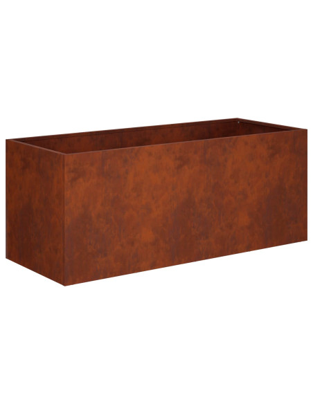 Vaso da giardino Ruggine 80 x 40 x 40 cm Acciaio Corten