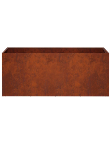 Vaso da giardino Ruggine 80 x 40 x 40 cm Acciaio Corten