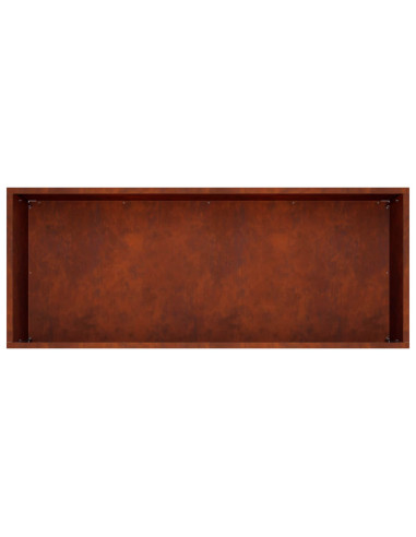 Vaso da giardino Ruggine 80 x 40 x 40 cm Acciaio Corten
