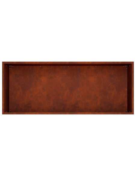 Vaso da giardino Ruggine 80 x 40 x 40 cm Acciaio Corten