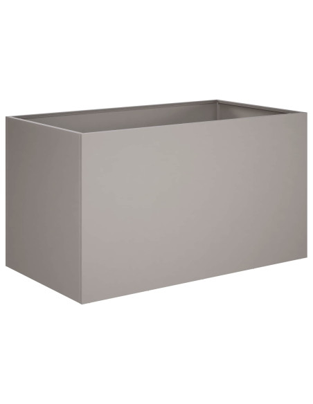 Vaso da giardino 2 pz Ruggine 100 x 50 x 50 cm Acciaio Corten