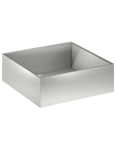 Vaso da giardino Argento 40 x 40 x 20 cm Acciaio Inox 2
